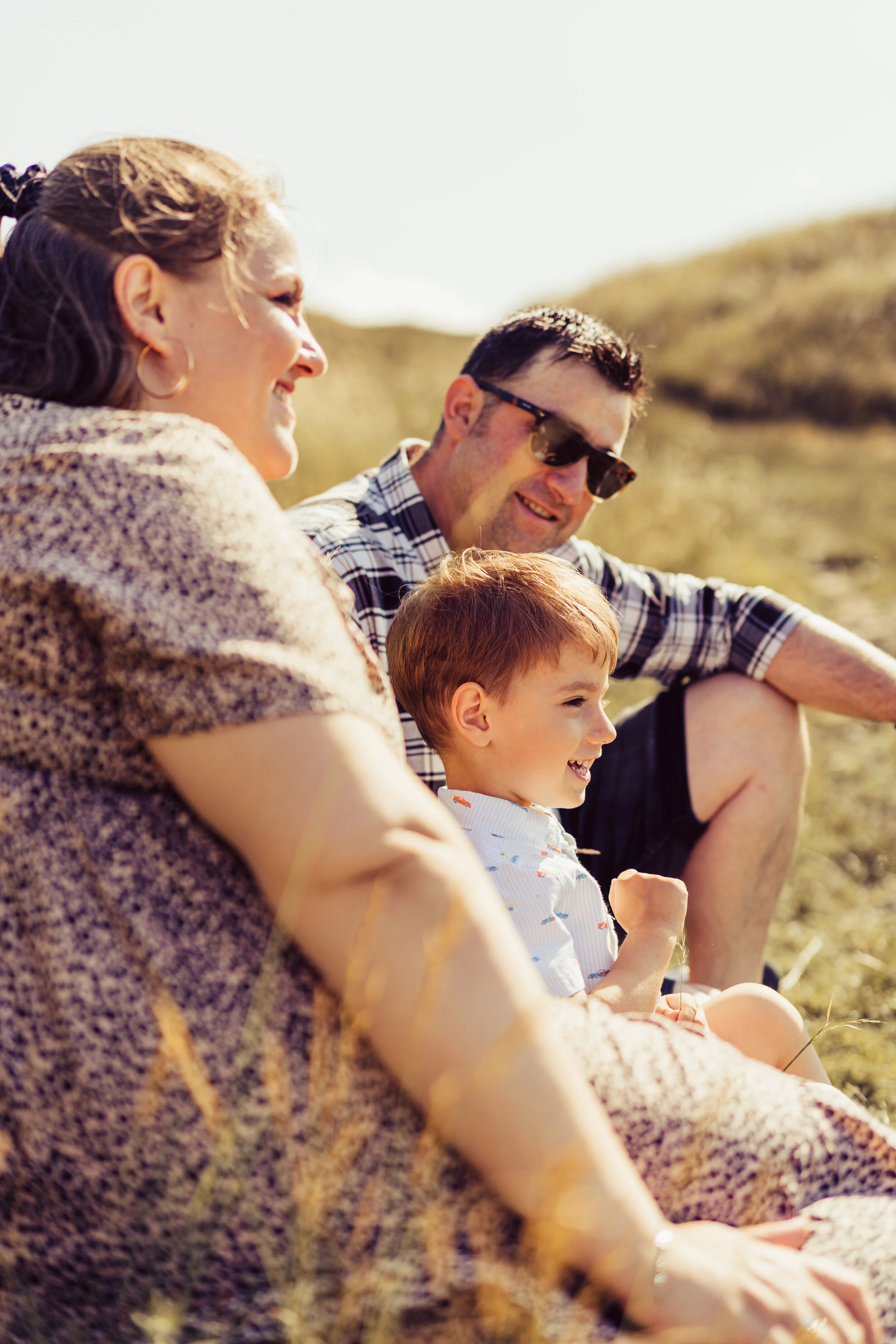 Family photoshoot on Arthur's Seat, Edinburgh