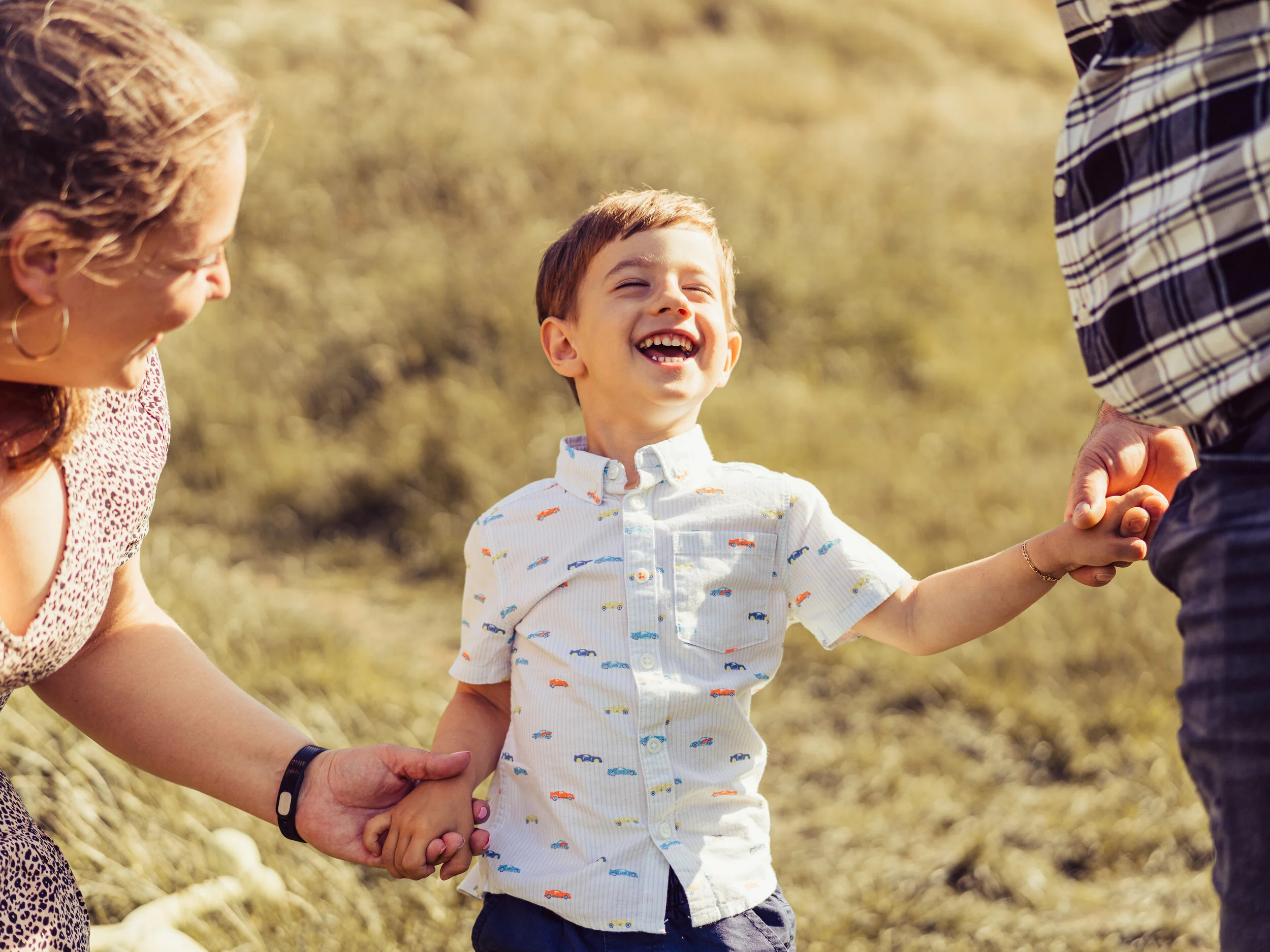 Family photoshoot on Arthur's Seat, Edinburgh