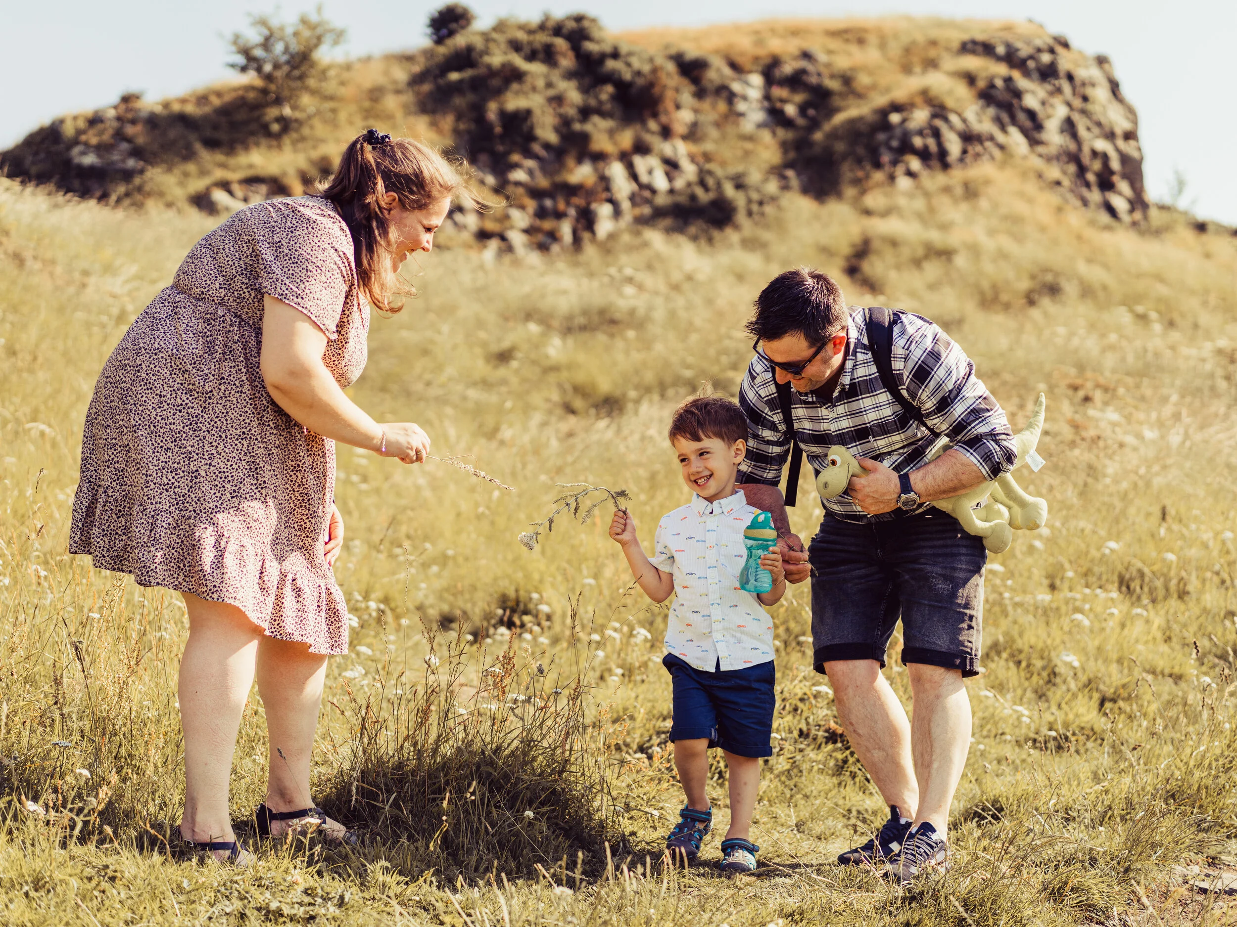Family photoshoot on Arthur's Seat, Edinburgh