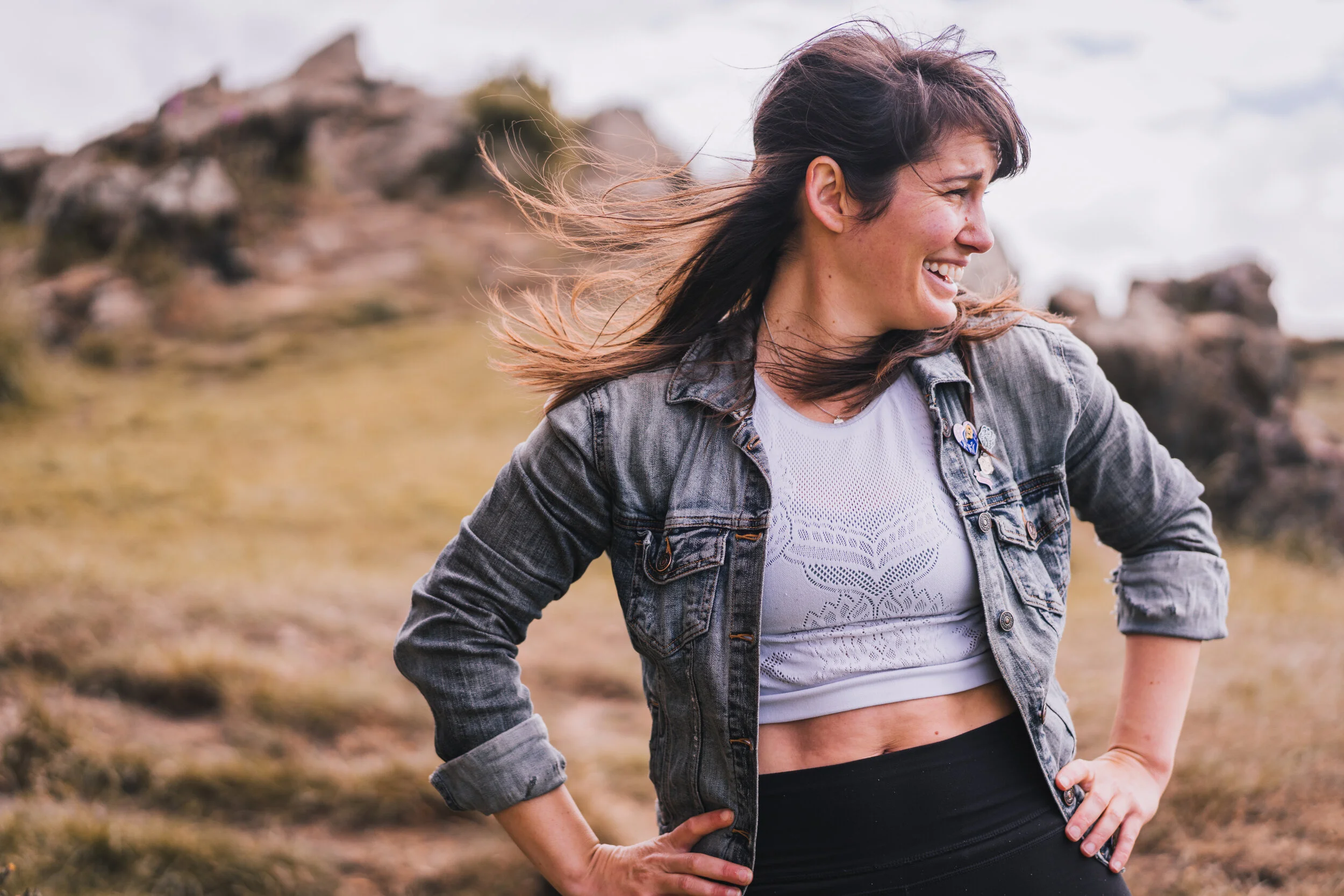 Yoga photography on Arthur's seat, Edinburgh
