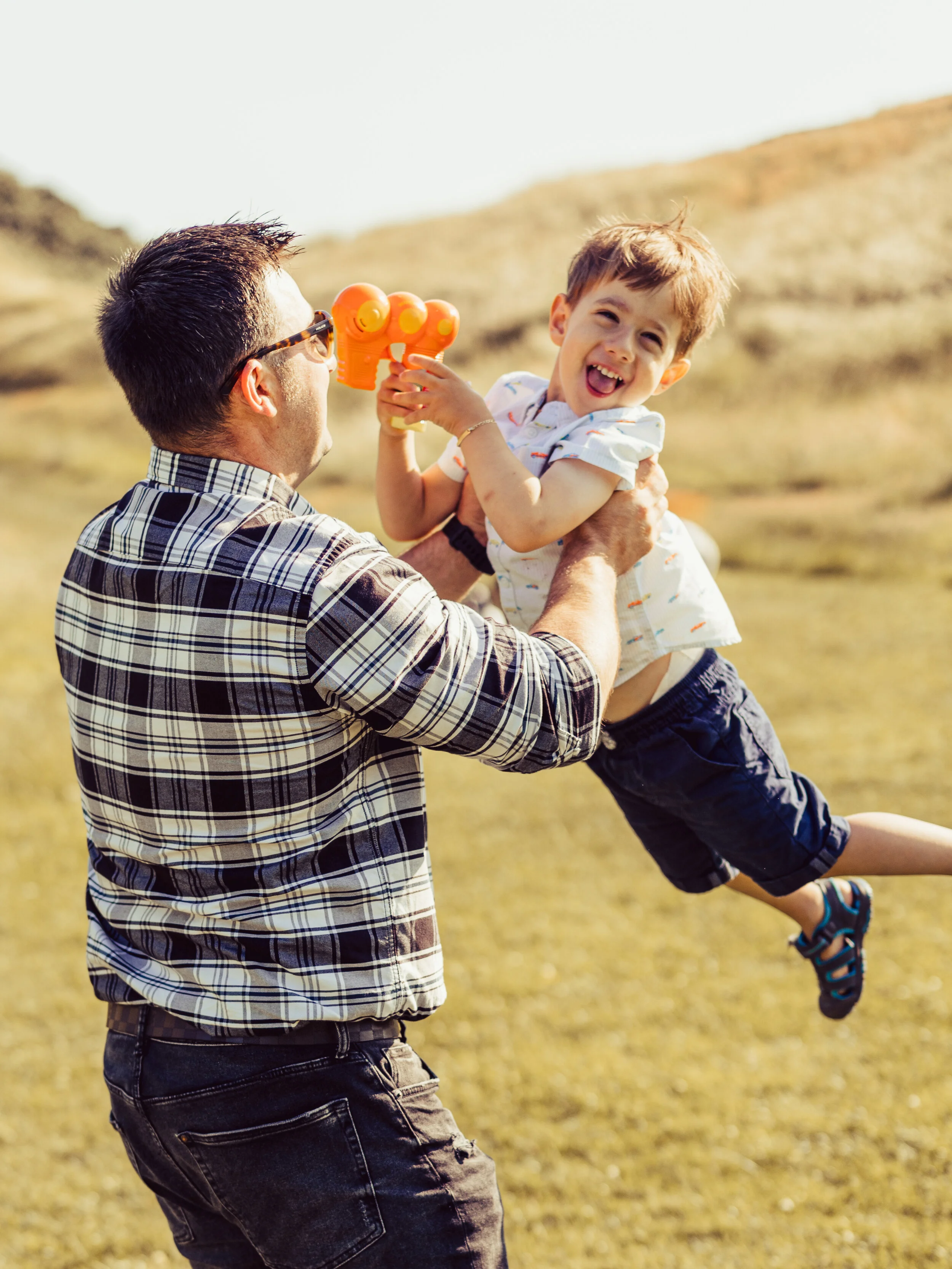 Family photoshoot on Arthur's Seat, Edinburgh