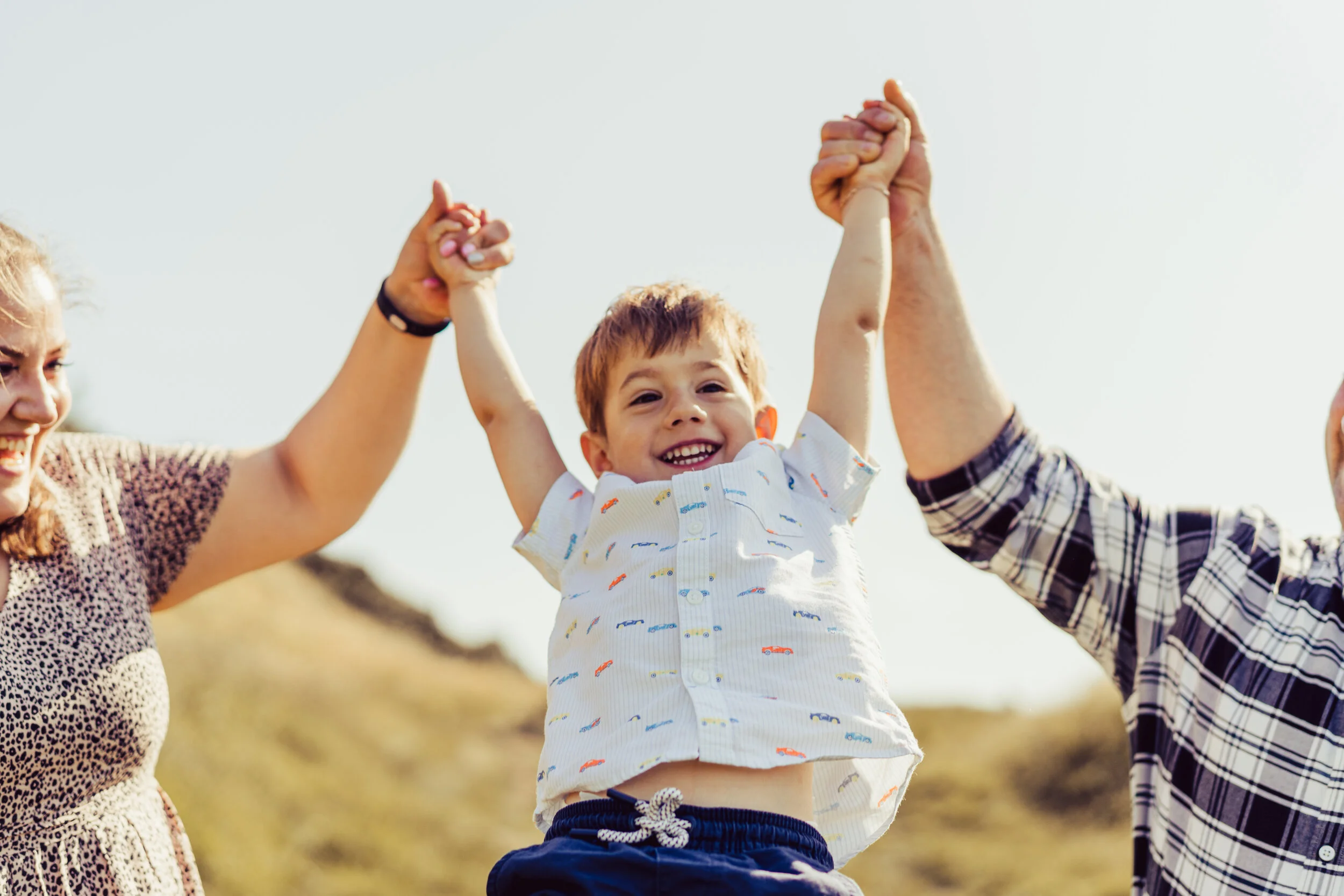 Family photoshoot on Arthur's Seat, Edinburgh
