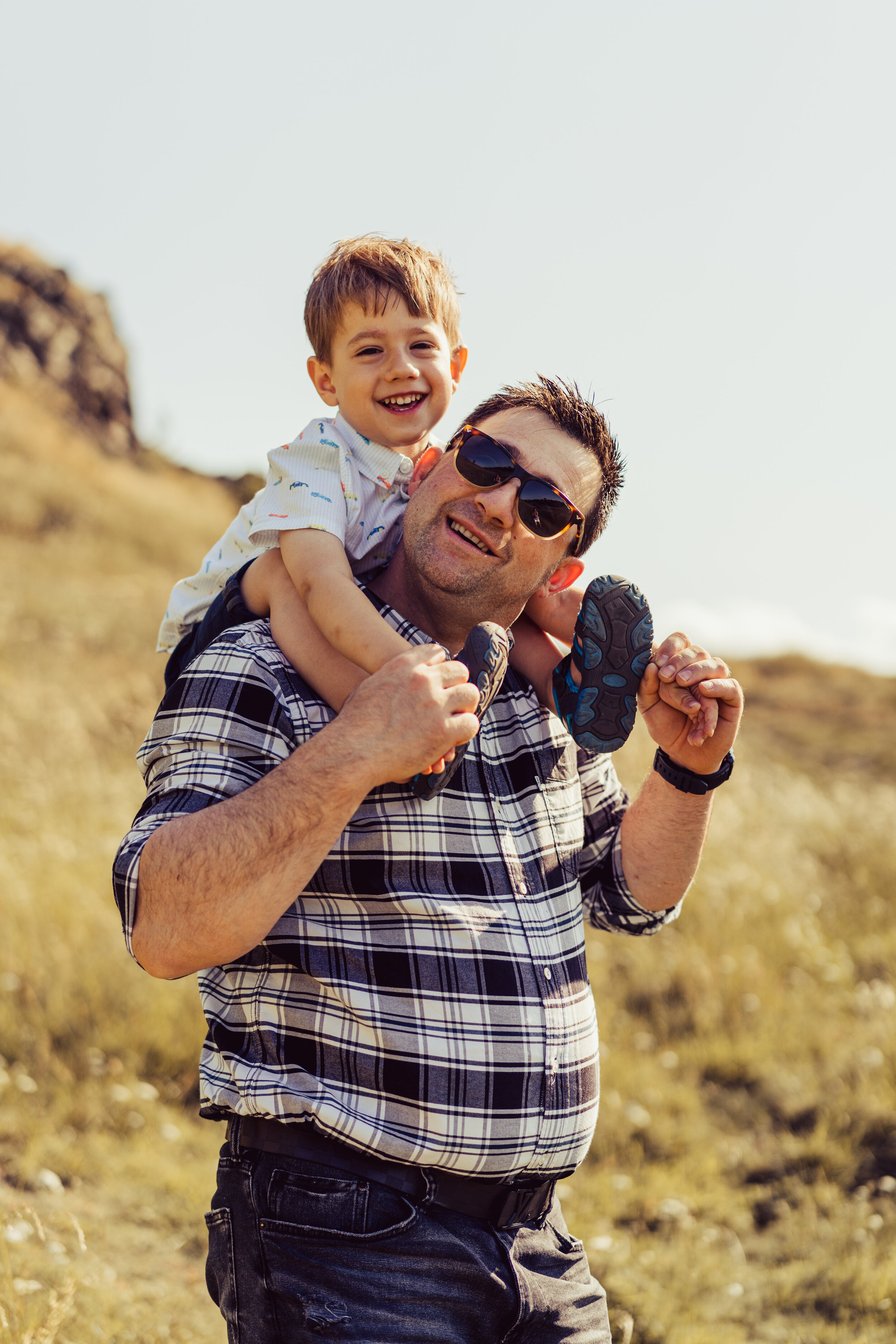 Family photoshoot on Arthur's Seat, Edinburgh