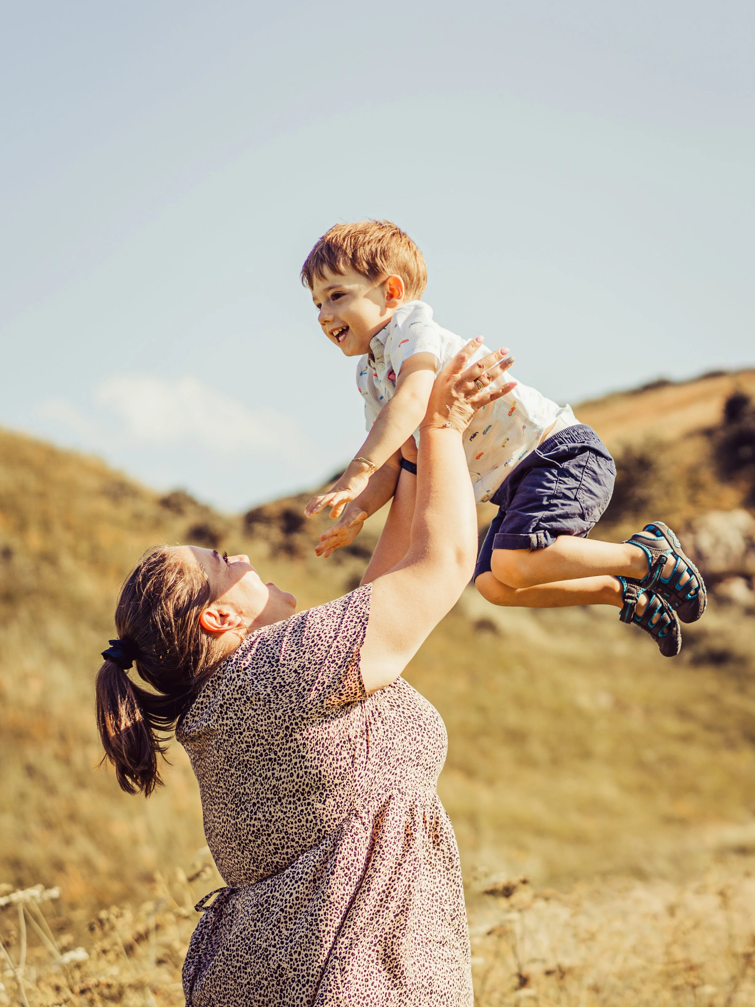 Family photoshoot on Arthur's Seat, Edinburgh
