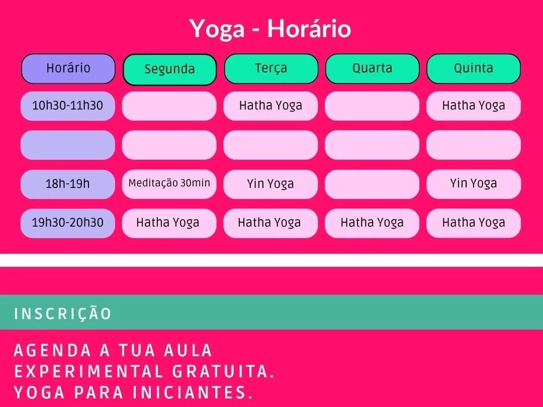 Yoga aveiro horarios