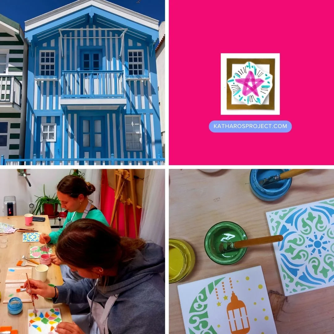Workshop Pintura de Azulejo Aveiro - Tile Painting Workshop