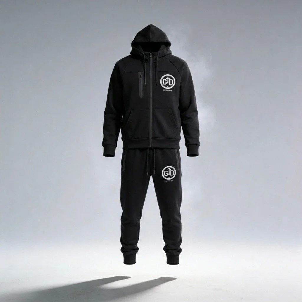 "GET THE DOE" Tech Tracksuit Set