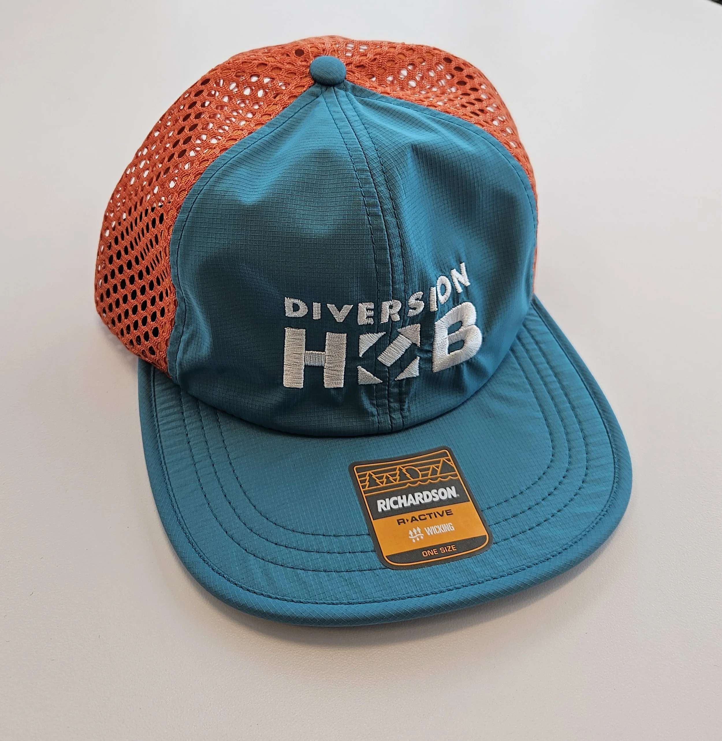 Diversion Hub Hat - Teal/Orange
