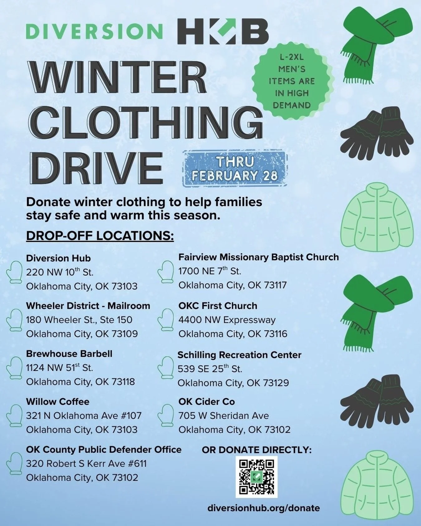 As the weather gets colder, seemingly straightforward tasks for our clients like getting to work, attending court, meeting with a case manager becomes harder, especially without reliable transportation or stable housing. ❄️

Your donation of winter c