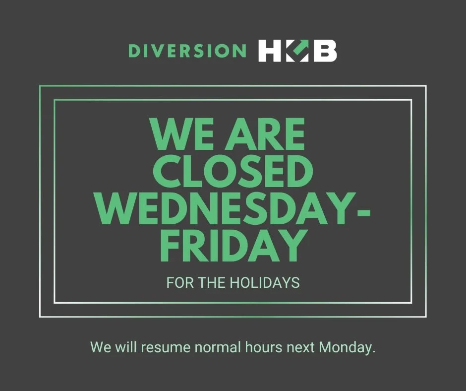DHub will be closed the remainder of the week for the holidays.