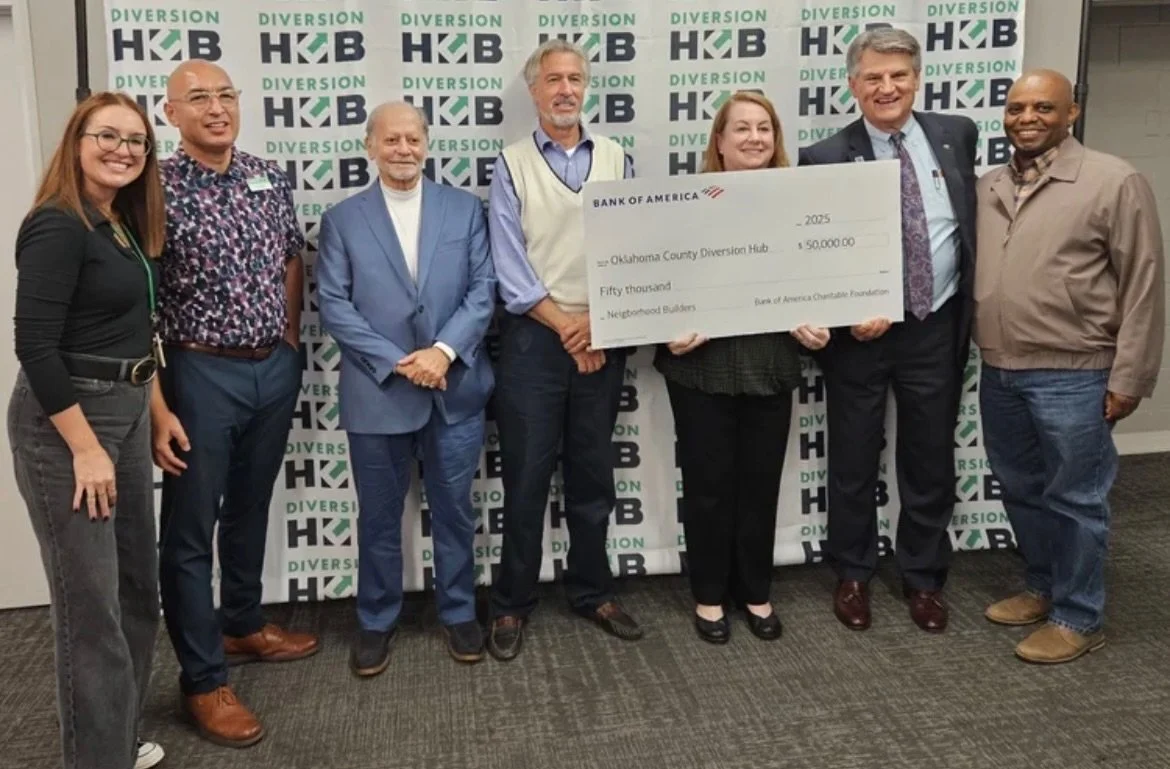 We are pleased to announce that @bankofamerica has named DHub its Oklahoma City 2025 Neighborhood Builder&reg; for our work helping individuals in the criminal legal system access the direct services they need to exit the system and build pathways to