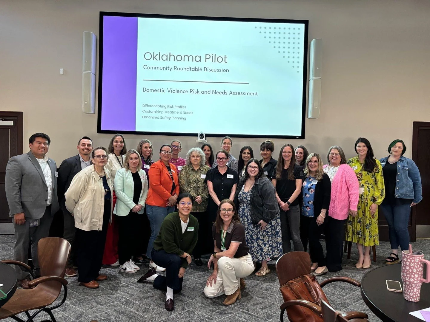 This week, we convened system partners for two days of training and discussion around effective domestic violence intervention pilot programs. The convening, hosted by facilitators from Colorado, explored evidence-based tools and strategies to identi