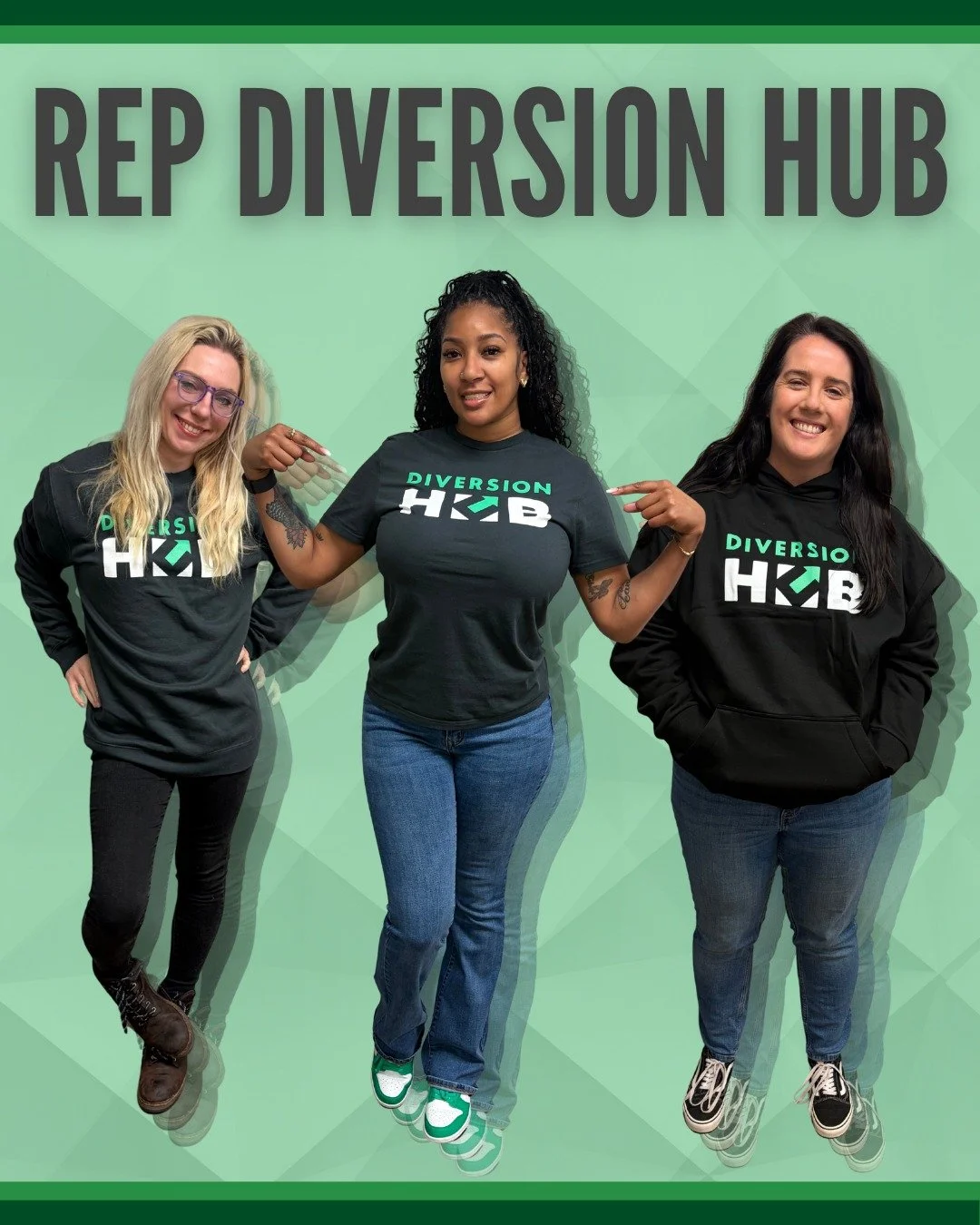 Did you know that every DHub shirt sold helps cover the cost of a state ID, which is one of the most critical steps a client takes toward securing employment or stable housing. And, every hoodie or sweatshirt purchased helps us to provide wraparound 