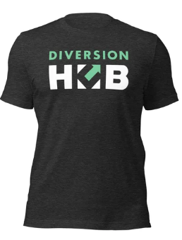 Diversion Hub Charcoal T-Shirt