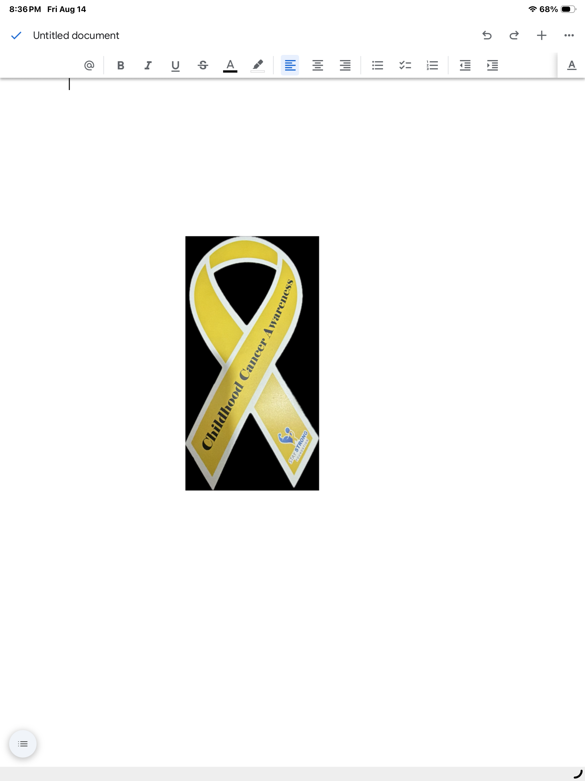 Childhood Cancer Awareness Car Magnet