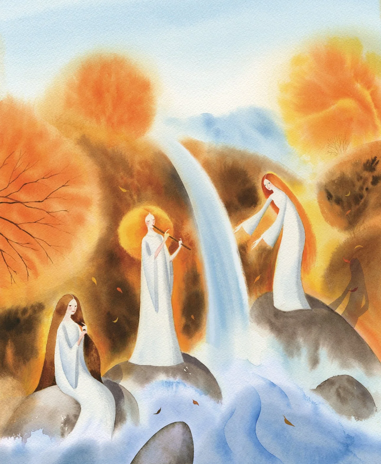 Cover page for the Cicido magazine, published by Mladinska knjiga, Slovenia 2026. Watercolor on paper.