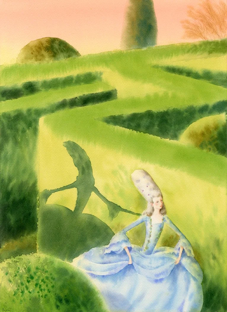 Orlando, personal artwork. Unpublished, Sweden 2026. Watercolor on paper.
