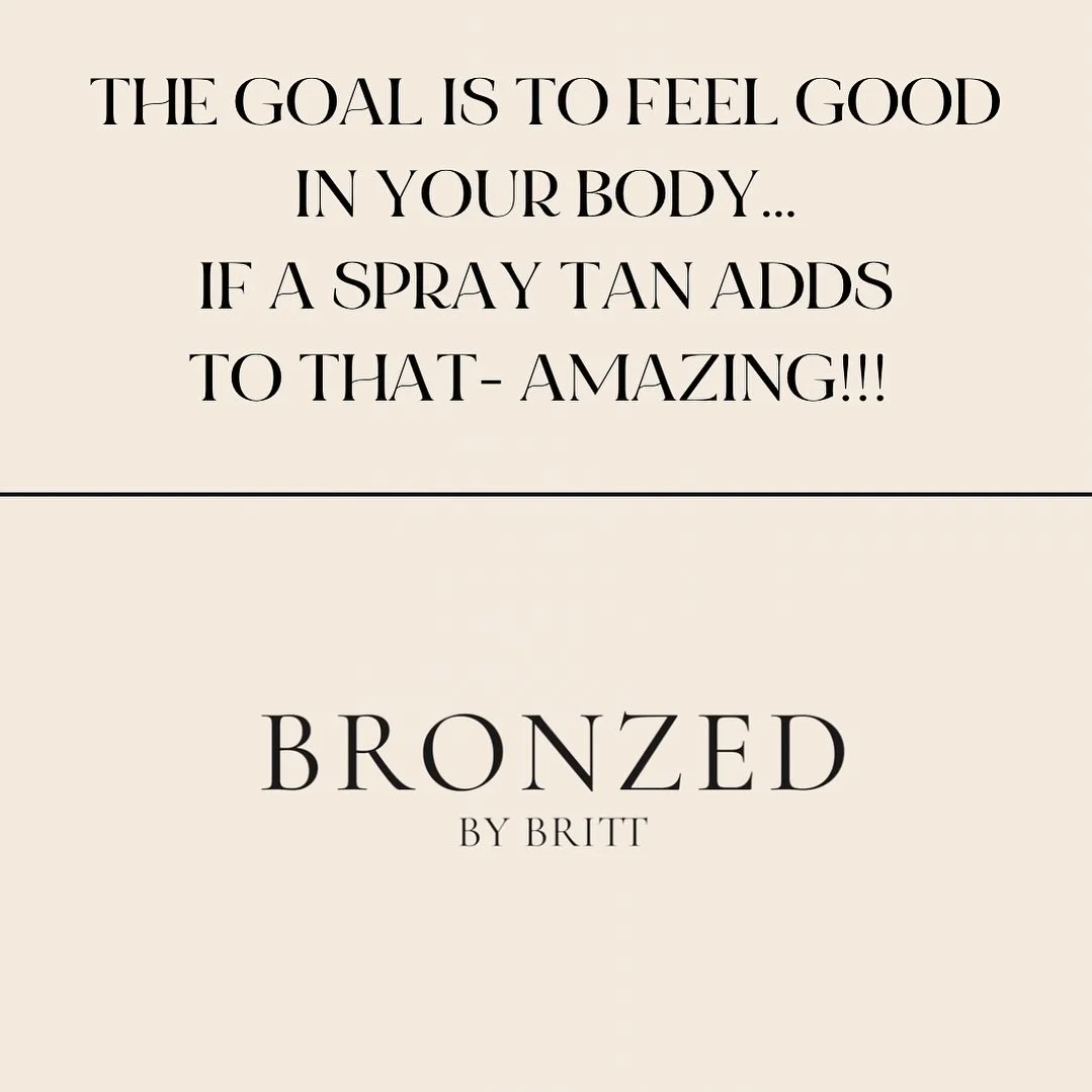 A SPRAY TAN IS A QUICK WAY BOOST FOR HOW YOU FEEL IN YOUR OWN SKIN!

THERE ARE SEVERAL SELF CARE APPOINTMENTS THAT ASSIST IN FEELING GREAT IN YOUR BODY RIGHT AWAY&hellip;

💅🏼 Nails
🧖🏽&zwj;♀️ Facials
☀️ Spray tans 

REMEMBER YOUR SPRAY TAN APPOINT