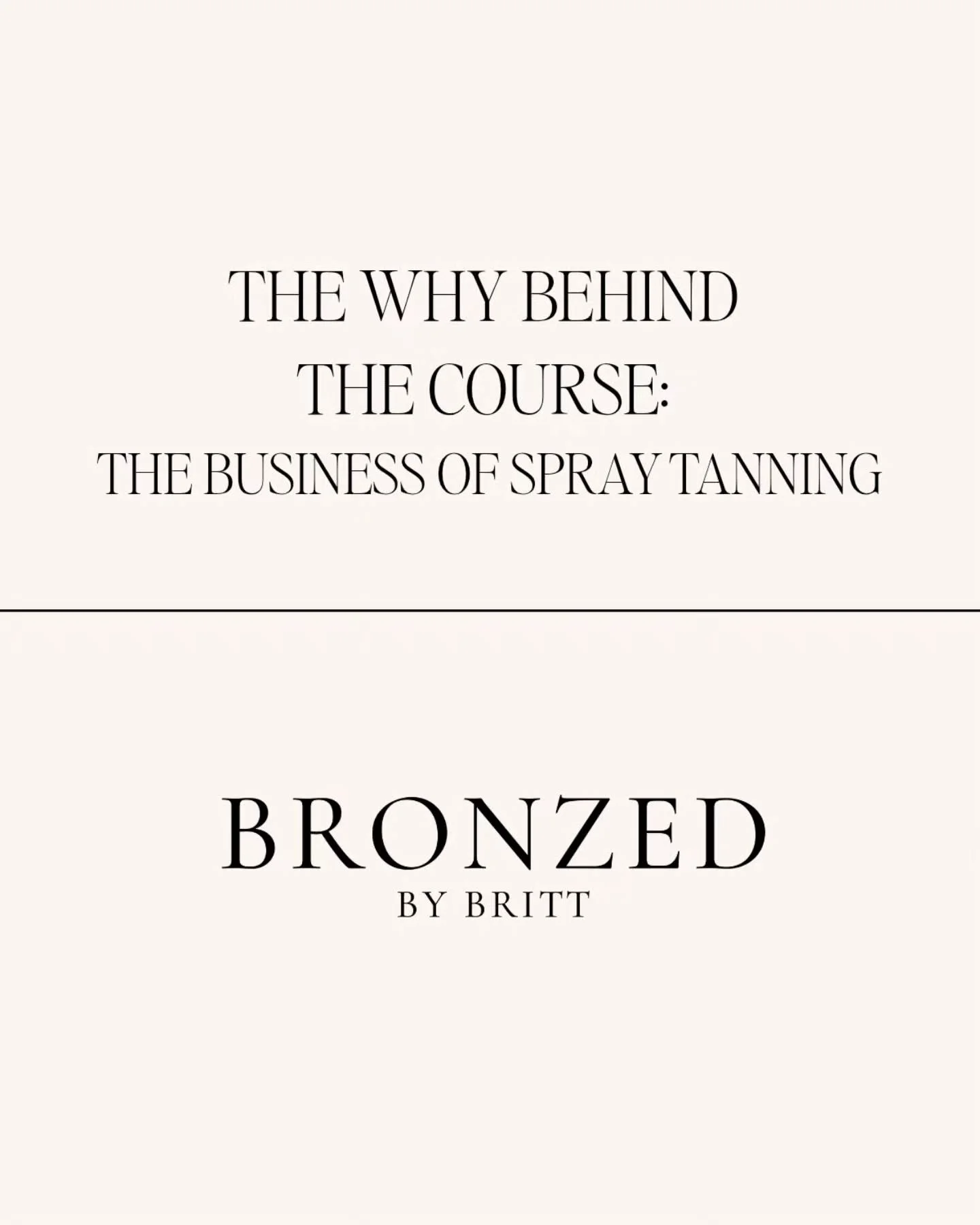 After over 15 years in this industry, I&rsquo;ve watched so many talented women step into spray tanning full of passion&hellip; but without guidance, confidence, or the tools they need to truly GROW.

I created The Business of Spray Tanning course be
