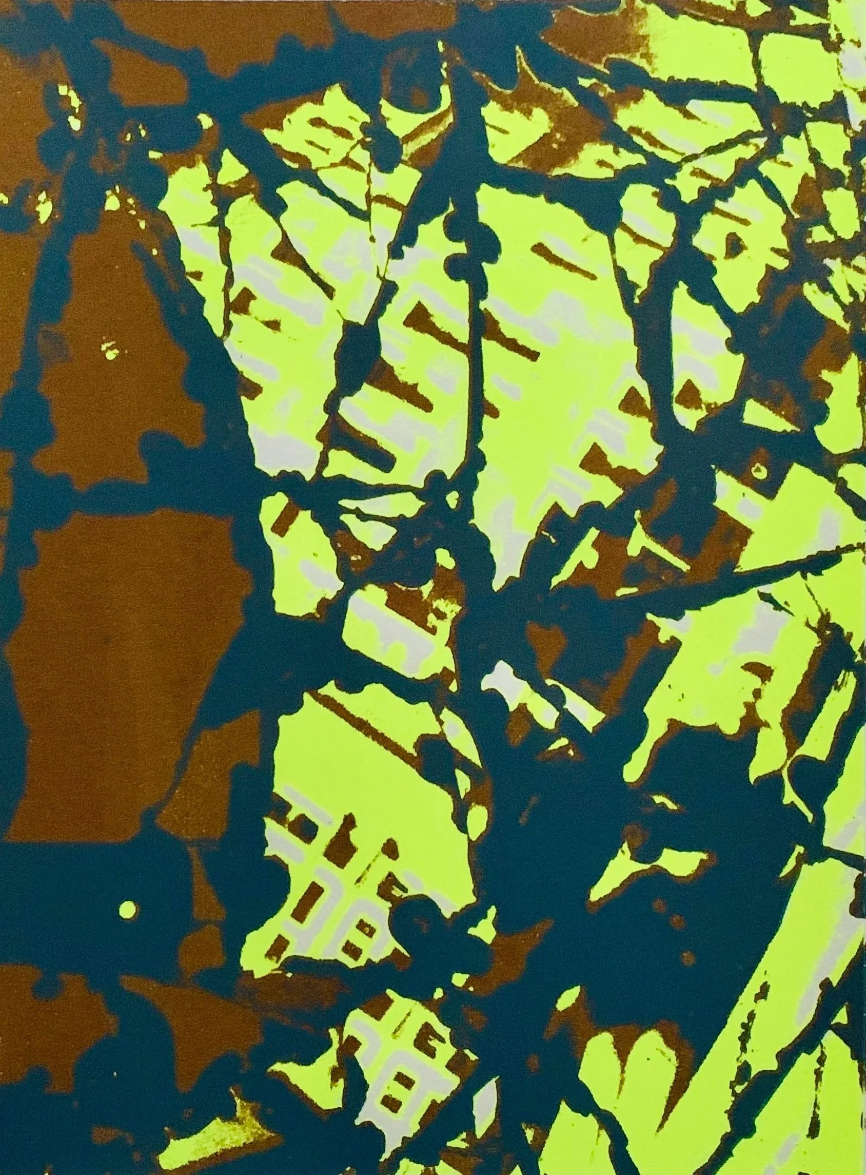 Margate Beach (Yellow) (2021) 
Screenprint on paper (edition of 3)
Image: 25 x 34 cm