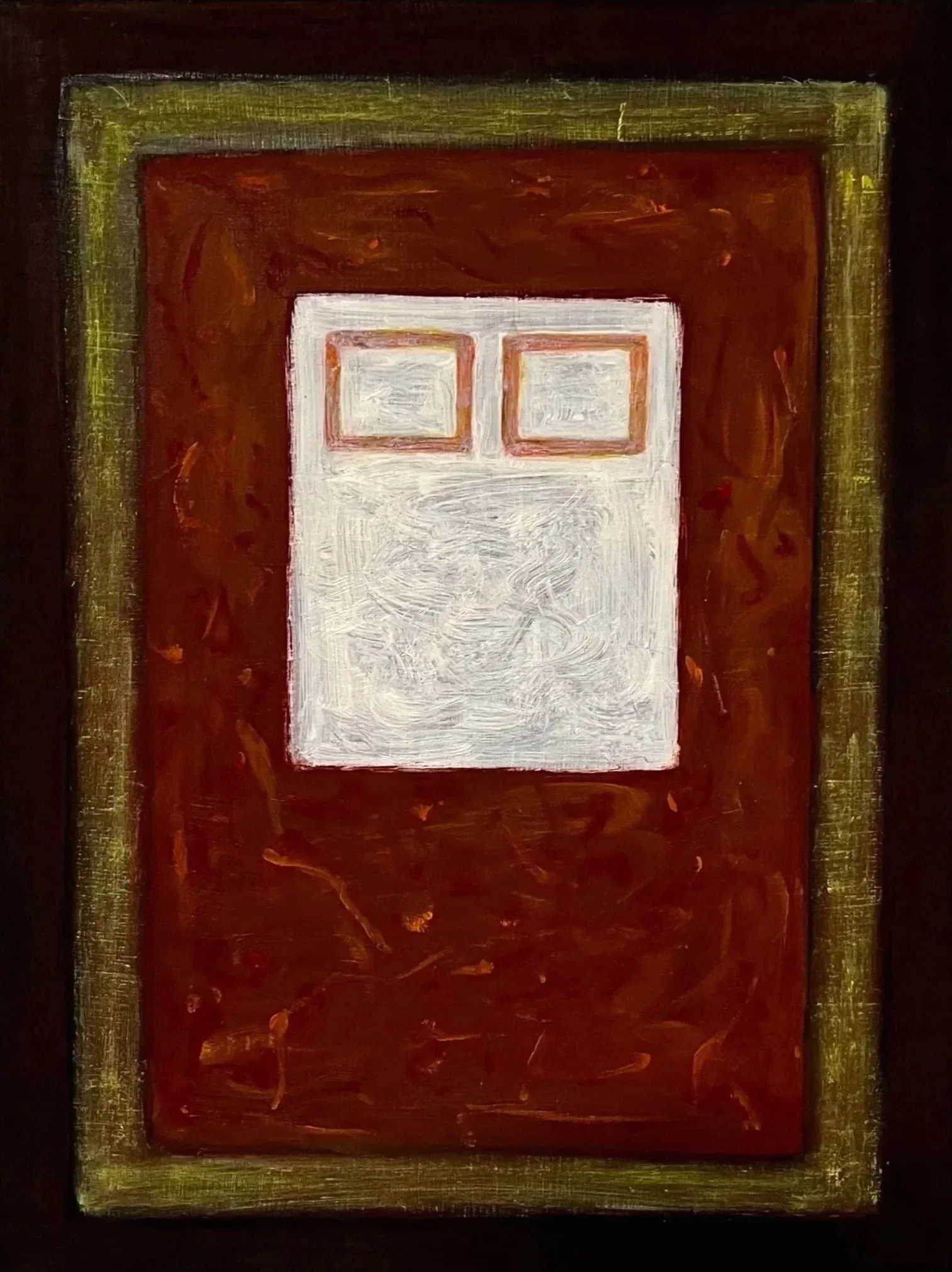 Refuge (2024) 
Oil on wood
23 x 31 cm