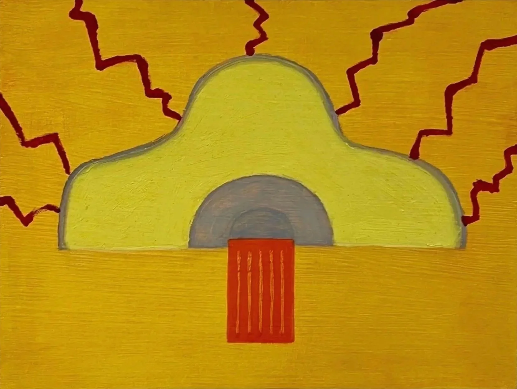 Headsick (2024) 
Oil on wood
31 x 23 cm