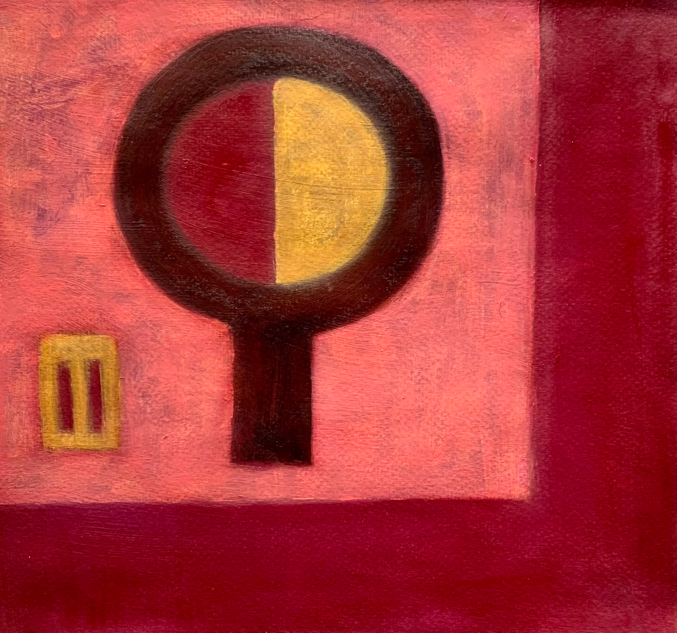 Split Eye (2022)
Oil and acrylic on paper
24 × 24 cm