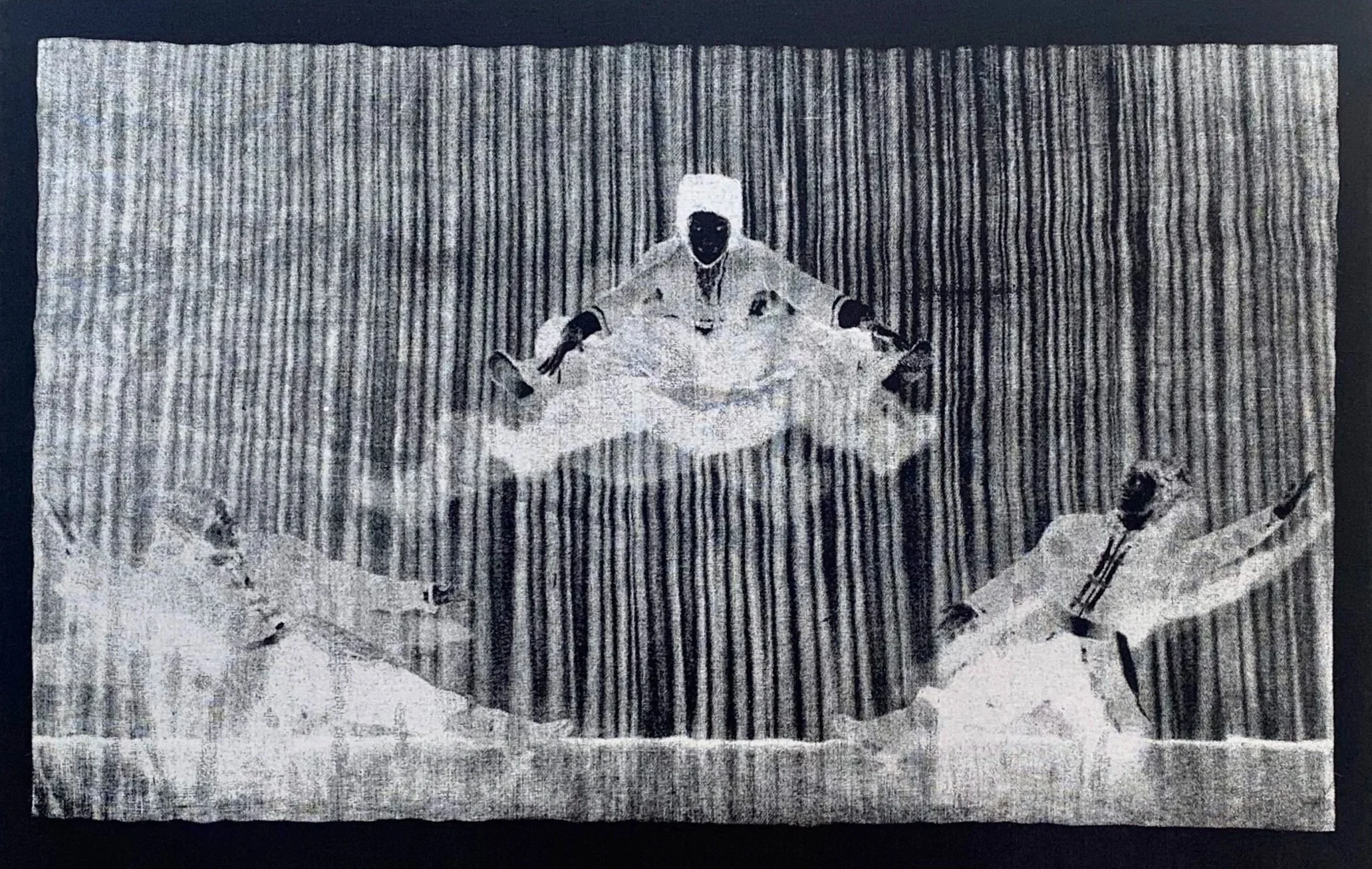 Ukrainian Cossack Dancers (2022)
Screenprint monotype on cotton
55 x 36 cm