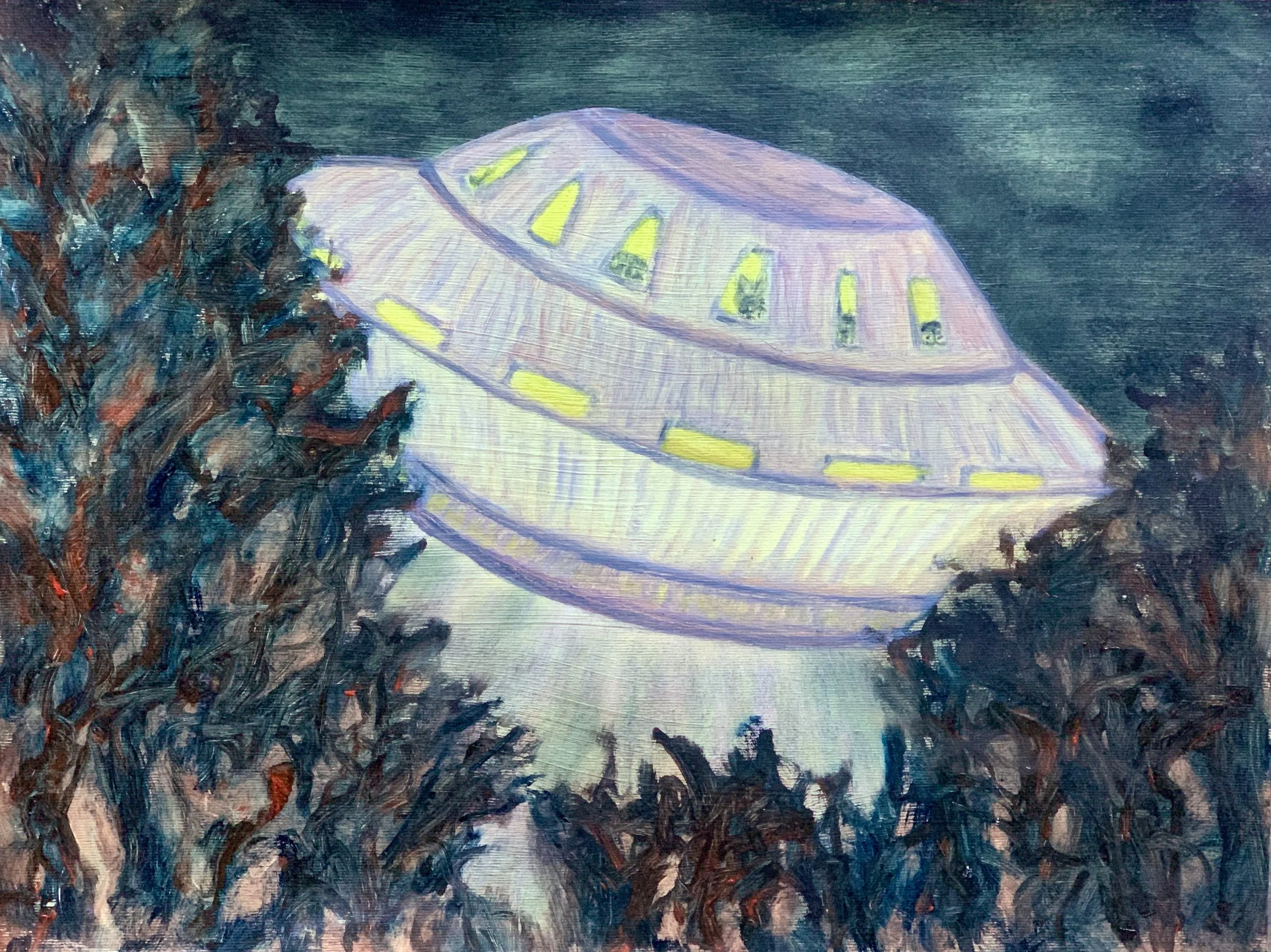 It’s here (2022)
Oil on paper 
40 x 30 cm