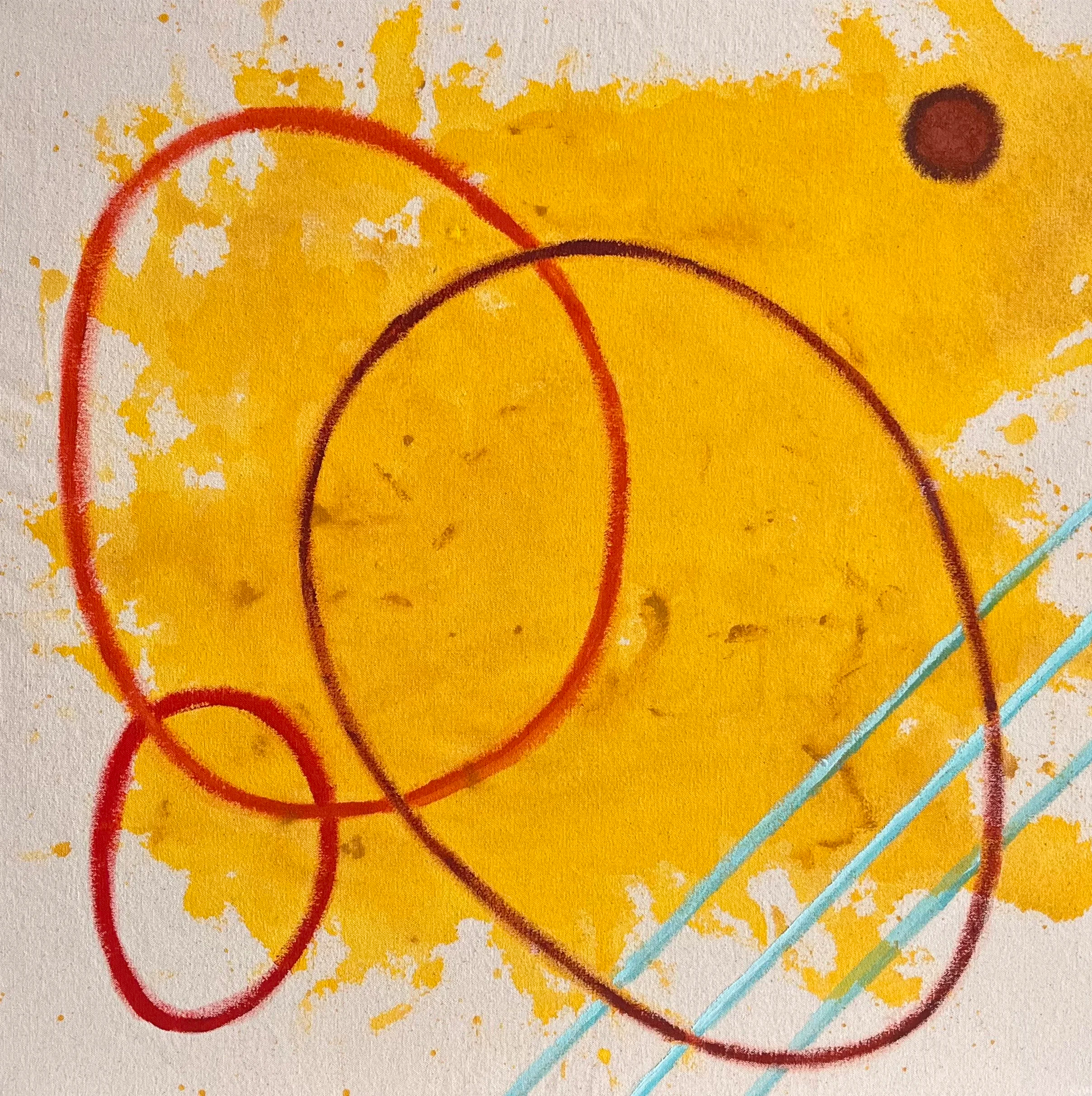 YOLKO 21 (2025-2026)
Acrylic on unprimed canvas
55 × 55 cm