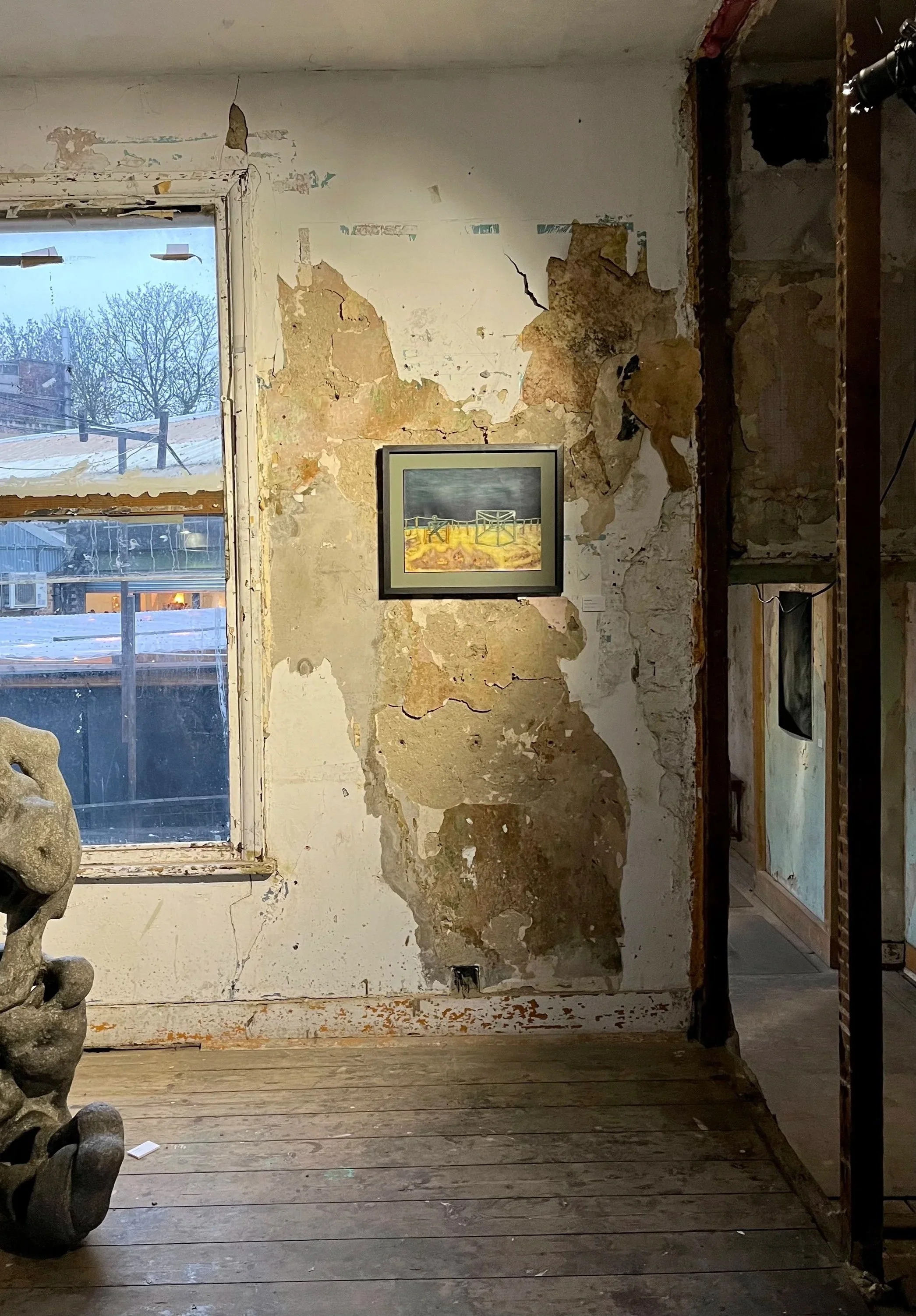 Installation view, Derelict, Peckham Safehouse, London, 2023.