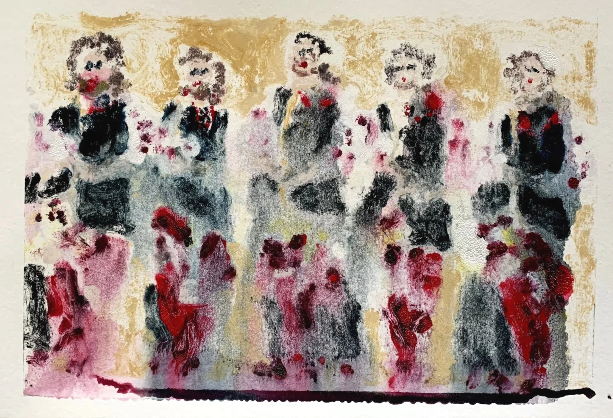 Ukrainian Blood VI (2022)
Ink monotype on paper
43 x 33 cm