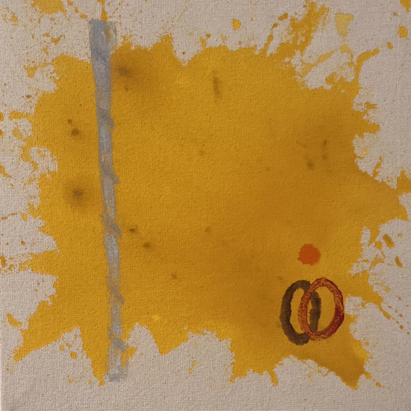 YOLKO 30
Monotype and acrylic on unprimed canvas
26 x 26 cm