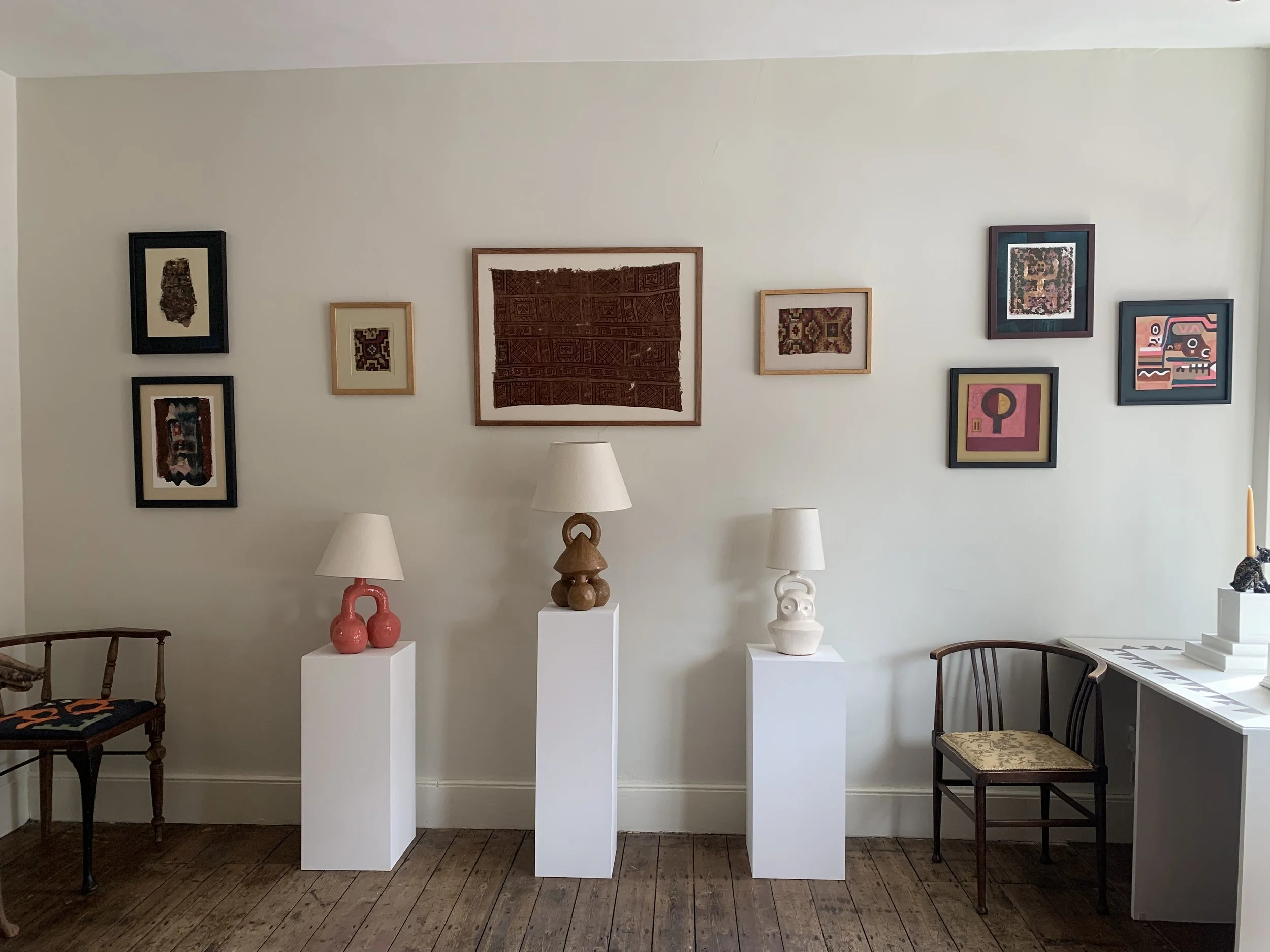Installation views, Ancestors Calling, London, 2022.
