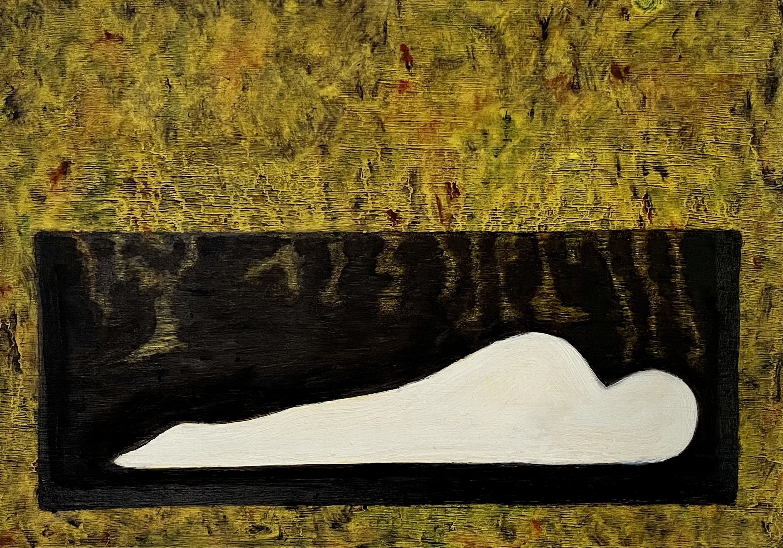 Fringe (2024) 
Oil on wood
42 x 29 cm