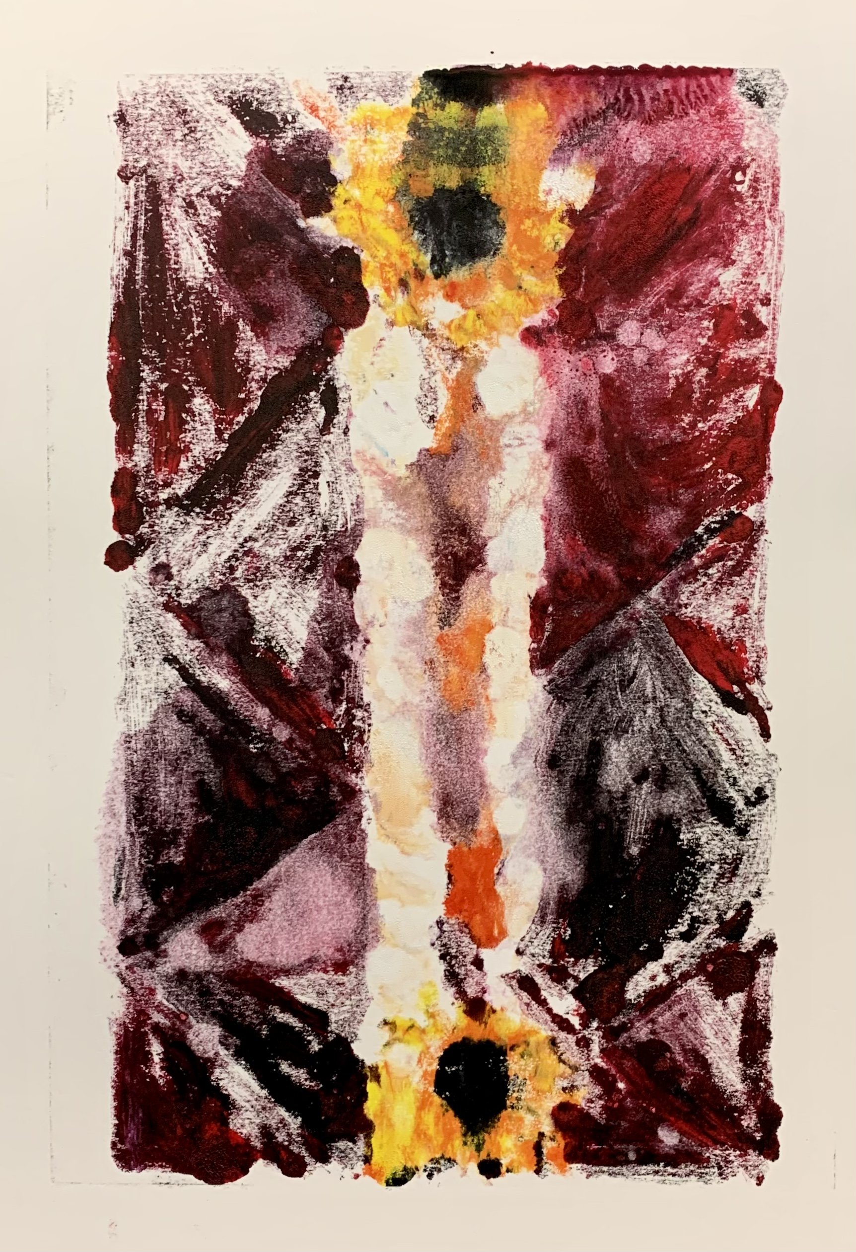 Ukrainian Blood III (2022)
Ink monotype on paper
41 x 30 cm
Private Collection