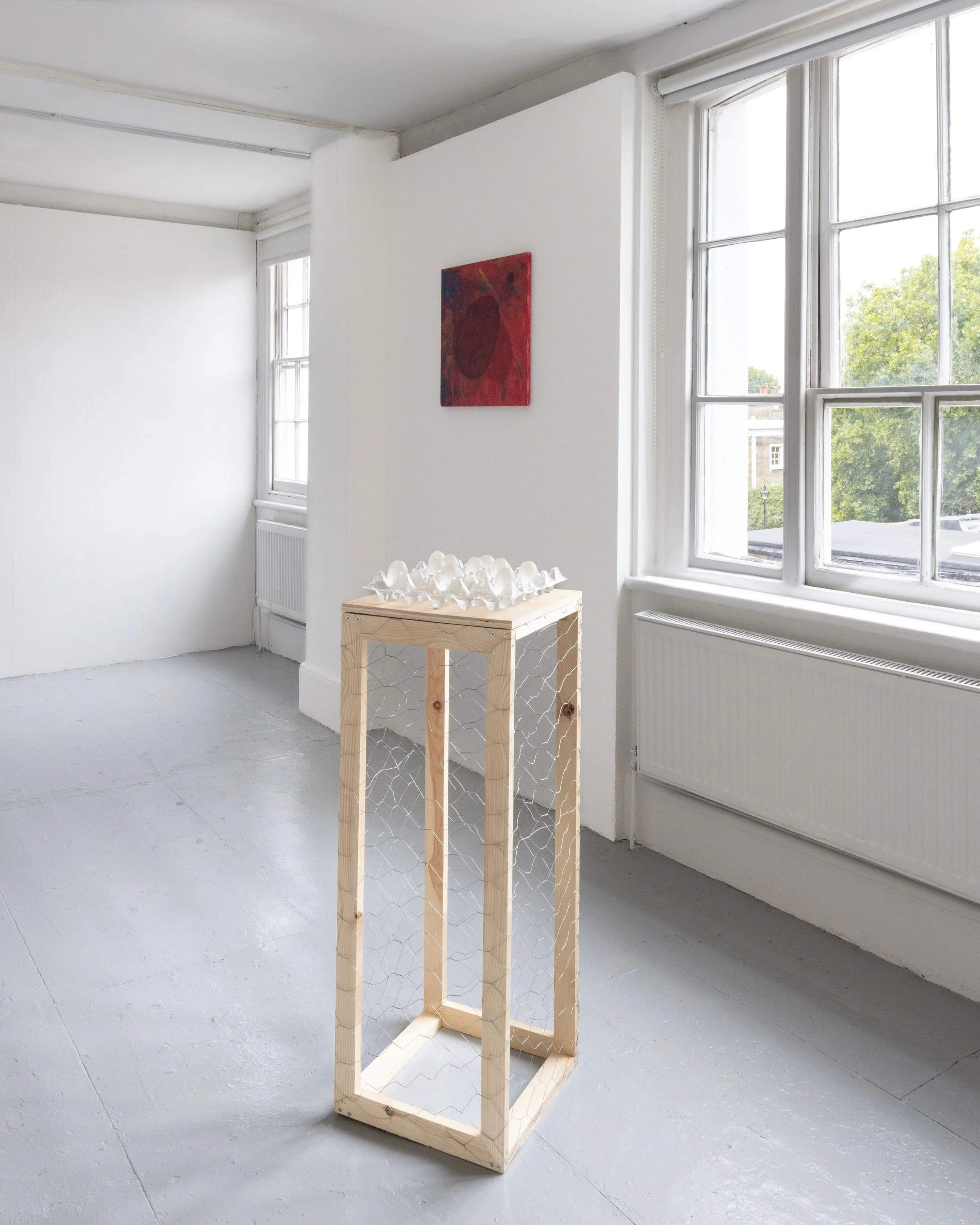 Installation view, MA Fine Art degree show, 
City & Guilds of London Art School, London, 2026.