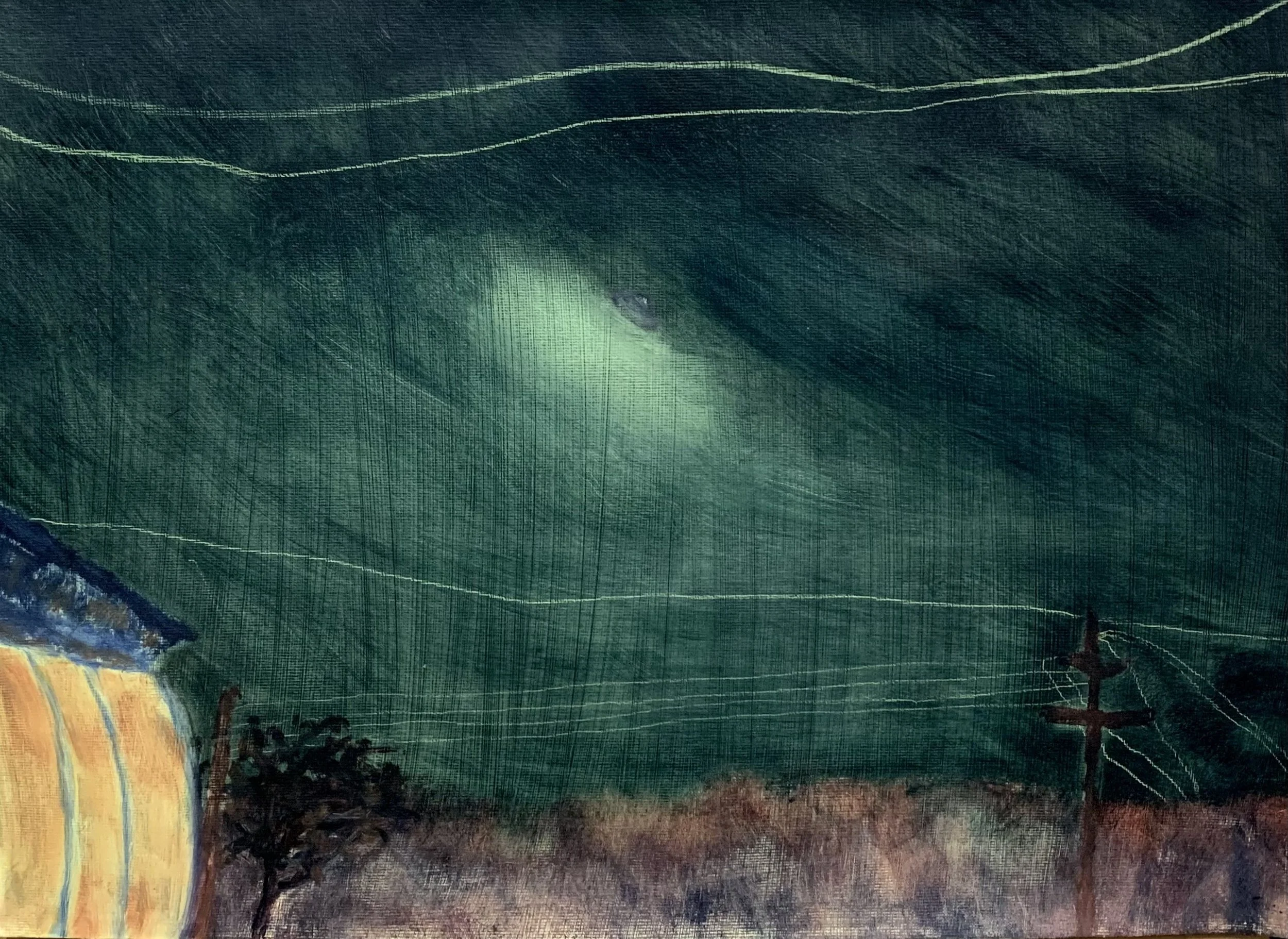 What's out there? (Study) (2021)
Oil on paper
40 x 30 cm