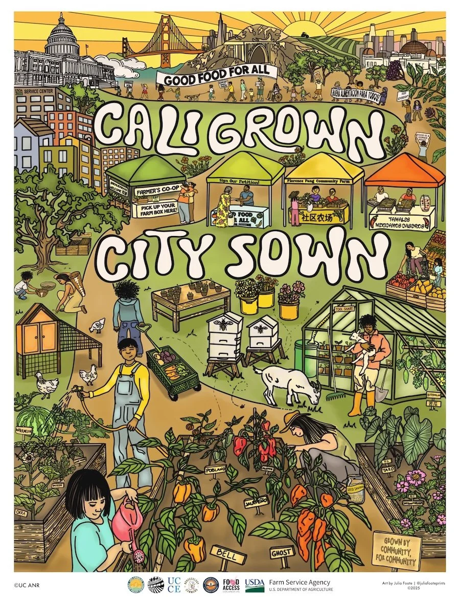 Cali Grown, City Sown Poster