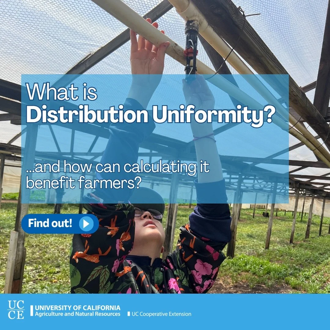 💧What is Distribution Uniformity? 

Distribution Uniformity (DU) is a measure of how uniformly water is delivered in an irrigation system. DU values range from 0 to 1.0, with values closer to 1.0 being more uniform. 

Having a high DU value means fa