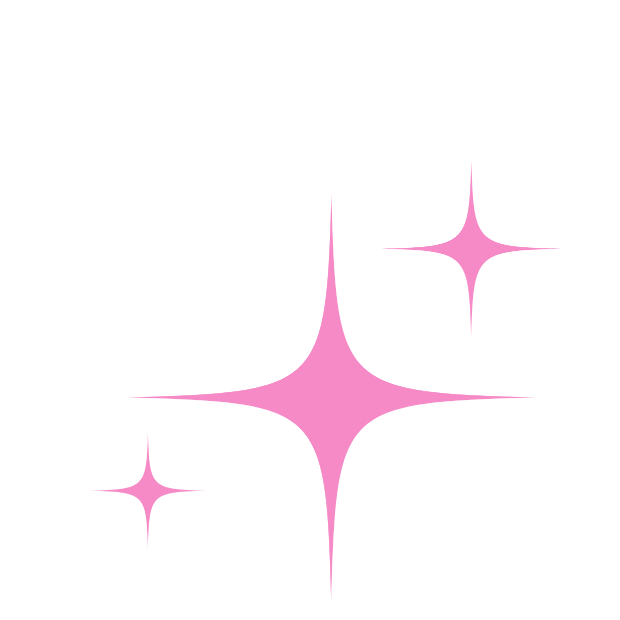 Pink sparkles or stars on a black background.