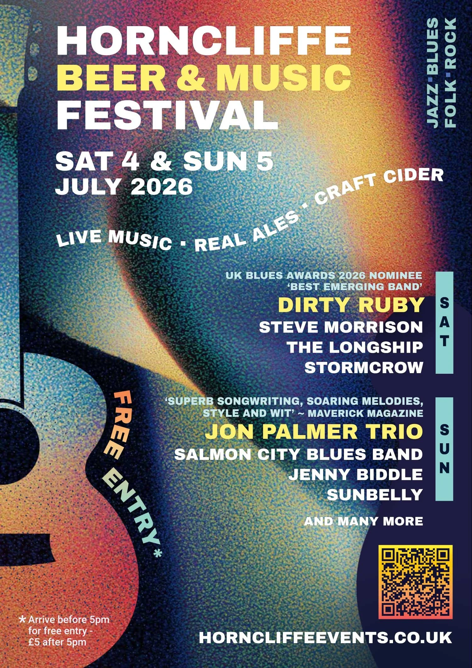 Horncliffe Beer and Music Festival 2026 A5 flyer front