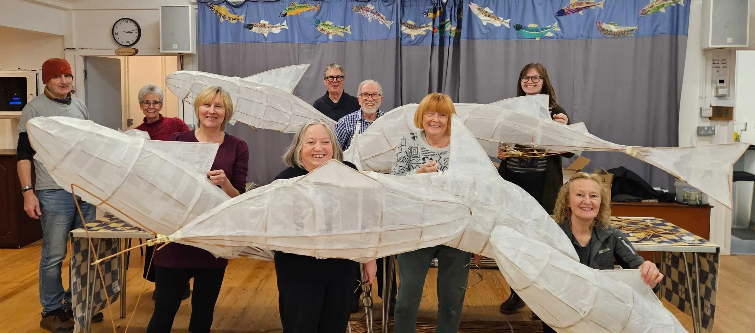 At the Salmon Making Workshop...