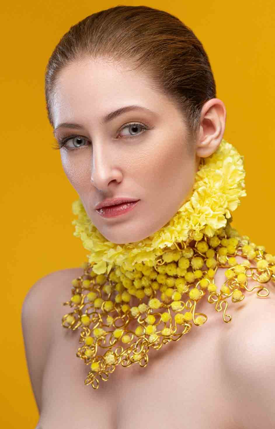floral portrait photography in Orlando by Yuliya Panchenko. The art of wearable flower portraits.