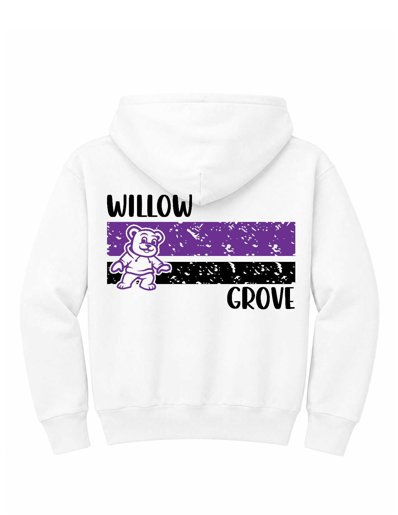 WG Stripes Unisex Youth and Adult Zip Up Hoodie Scroll for Options