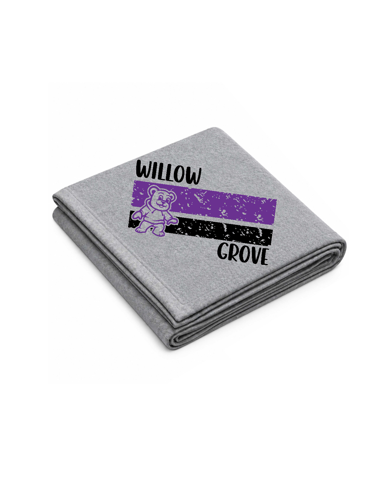 Sweatshirt Blanket with WG Stripes Logo