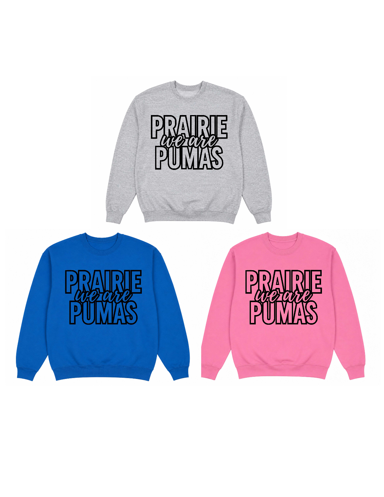 Pumas We Are Youth and Adult Sweatshirt Scroll for Options