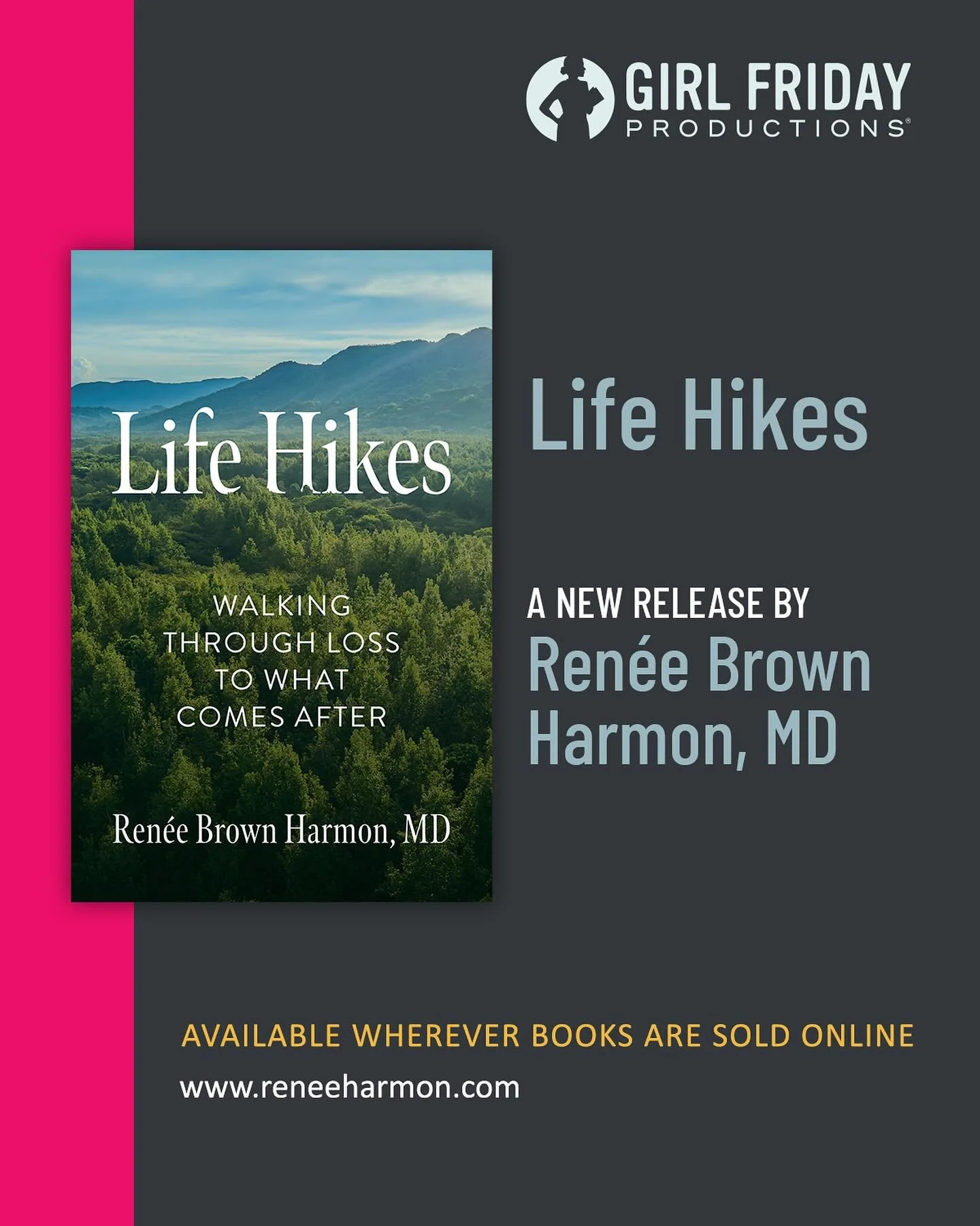 Sometimes, when grief leaves us frozen, the only way forward is to keep moving.

In Life Hikes, Dr. Ren&eacute;e Brown Harmon shares a powerful and hopeful collection of essays about love, loss, and the healing power of nature. After losing her husba