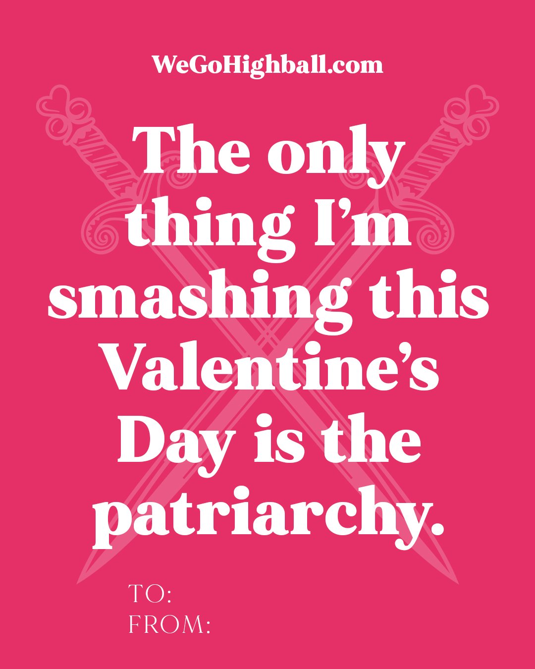 It&rsquo;s Valentine&rsquo;s Week and a little resistance is in the air 💘

We&rsquo;re celebrating love, community, and the countdown to Flashpoint's April release of When They Go Low, We Go Highball: 50 Cocktails for Smashing the Patriarchy 🥂with 