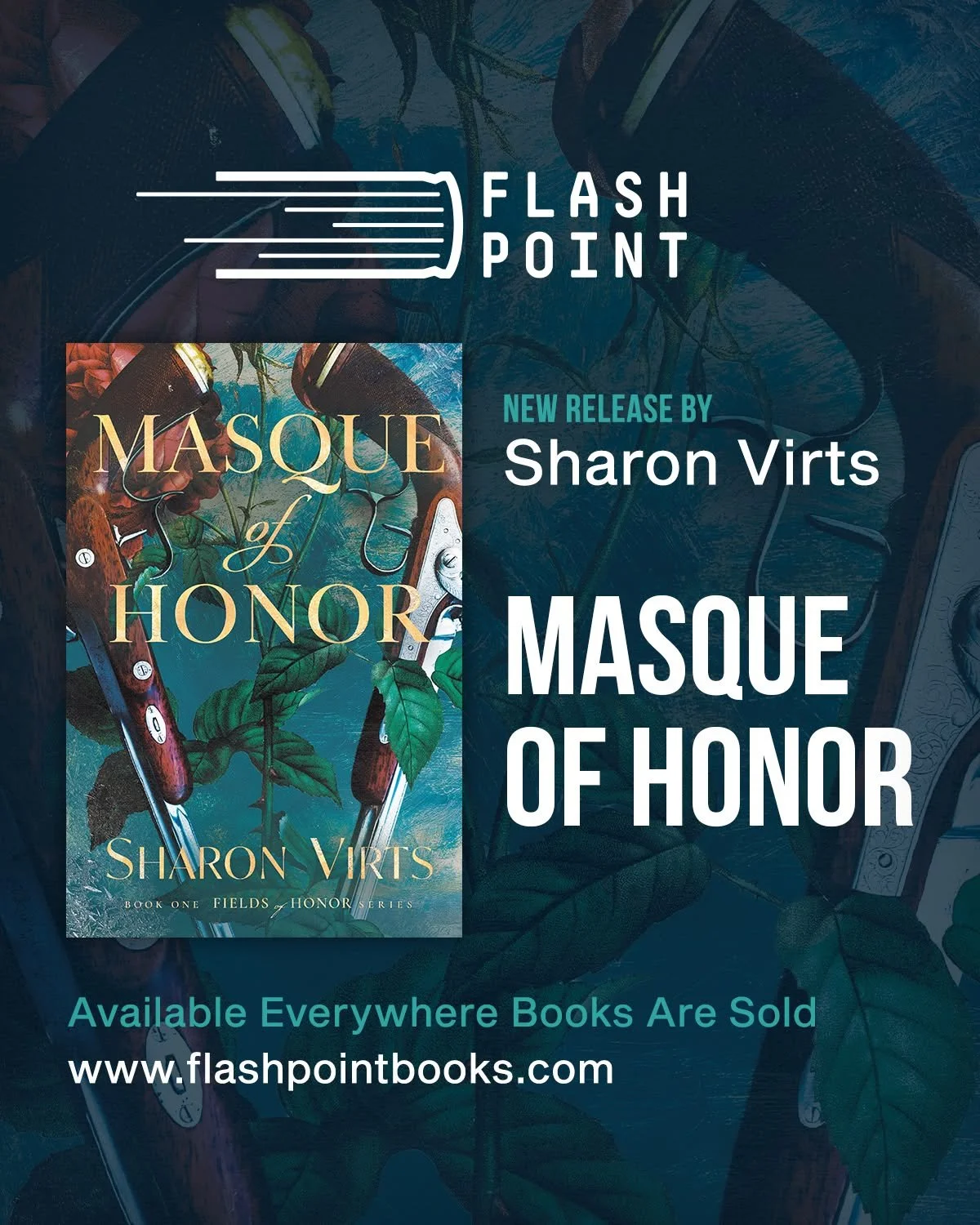 Two men. One rivalry. A conflict that will cost everything.

From bestselling author Sharon Virts, Masque of Honor is out today&mdash;the first book in a gripping new historical series inspired by the real-life Mason&ndash;McCarty duel.

Set in anteb